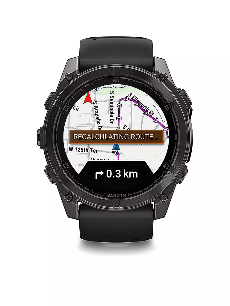 GARMIN GPS Multisport Smartwatch Fenix 8 Amoled Sapphire 51mm grau